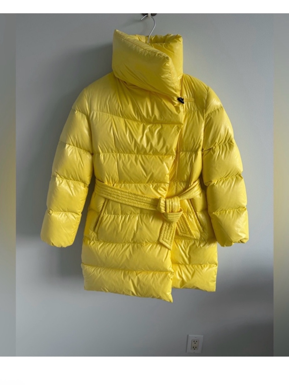 Mackage Yellow Belted Puffer Coat